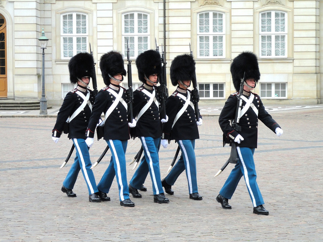 guards amalienborg palace free photo