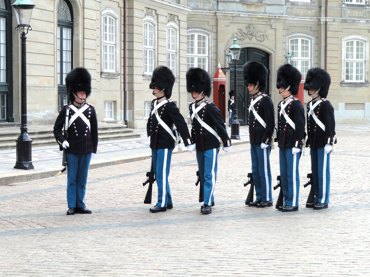 guards amalienborg palace free photo
