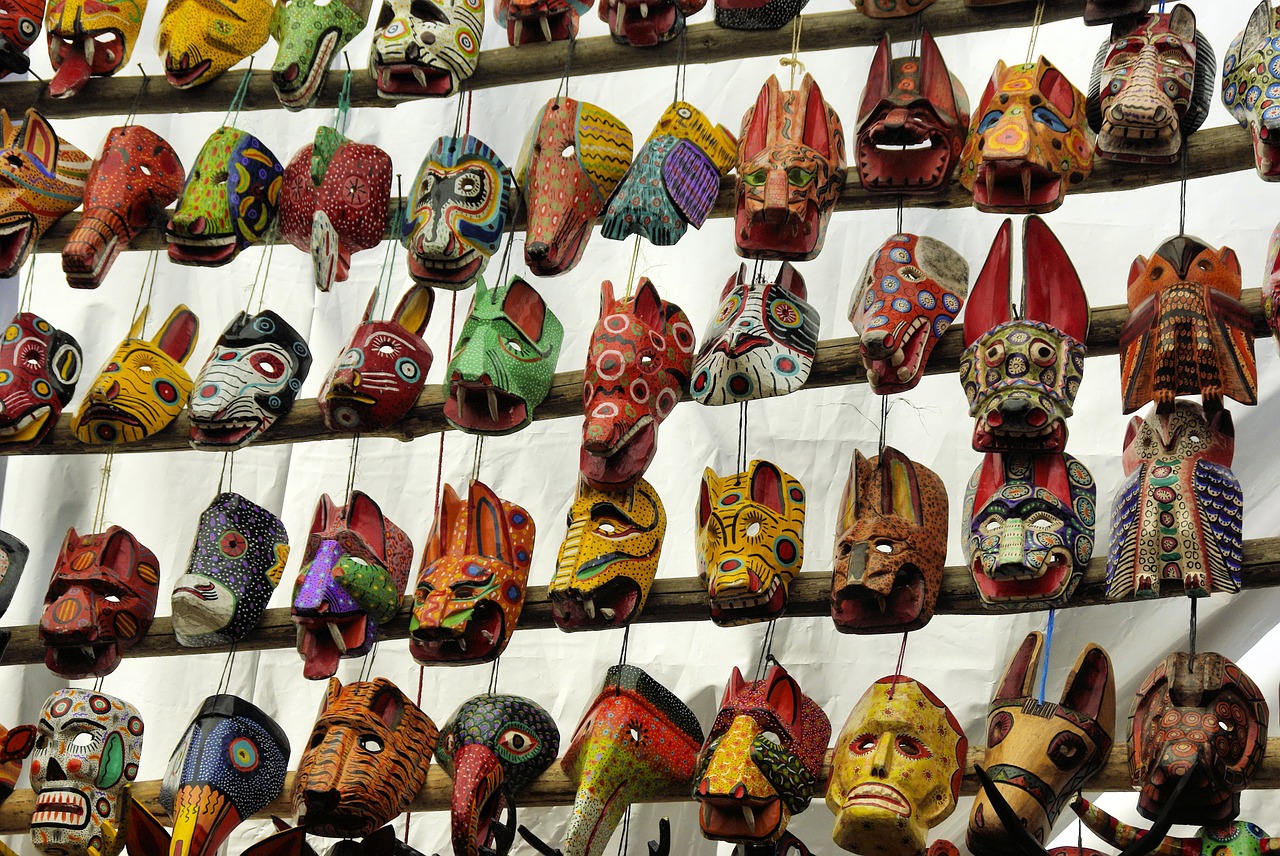 guatemala market masks free photo
