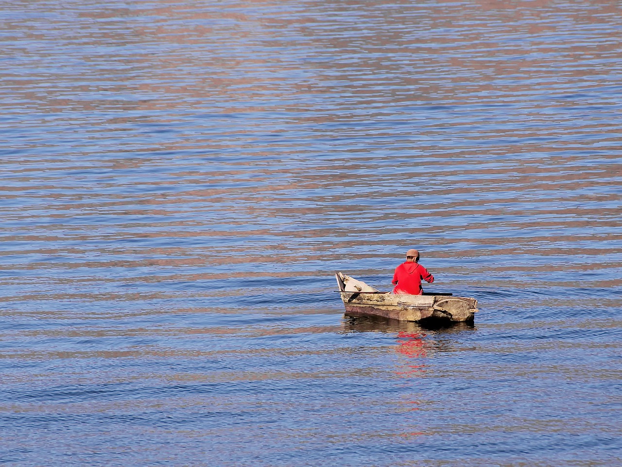 guatemala lake atitlán fisherman free photo