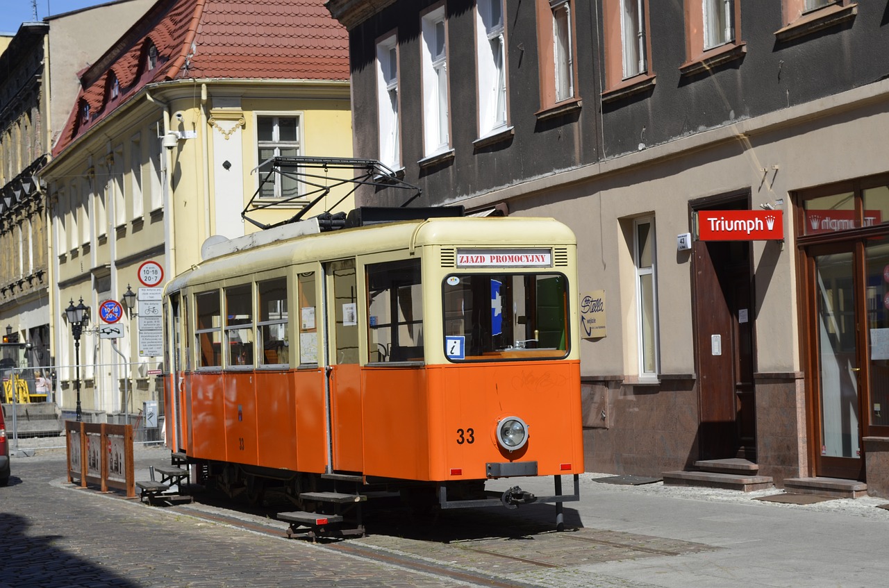 guben poland tram free photo