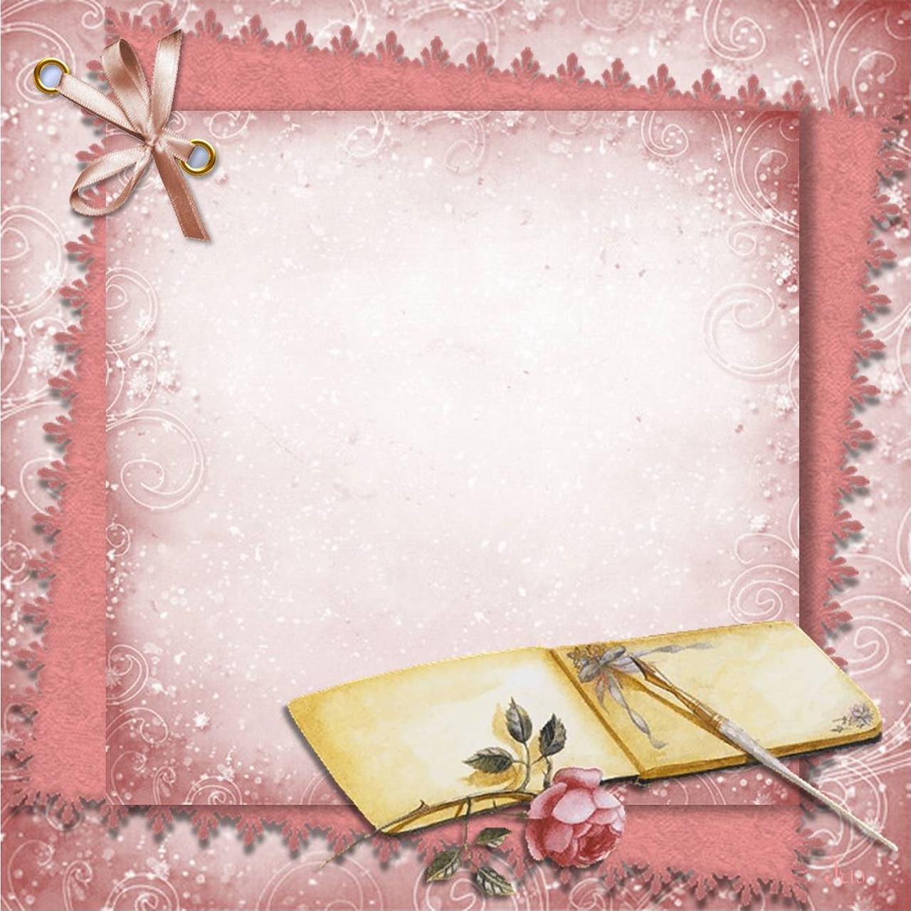 guestbook pink romantic free photo