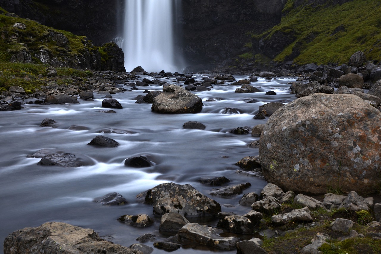 gufufoss waterfall seyðisfjörður free photo