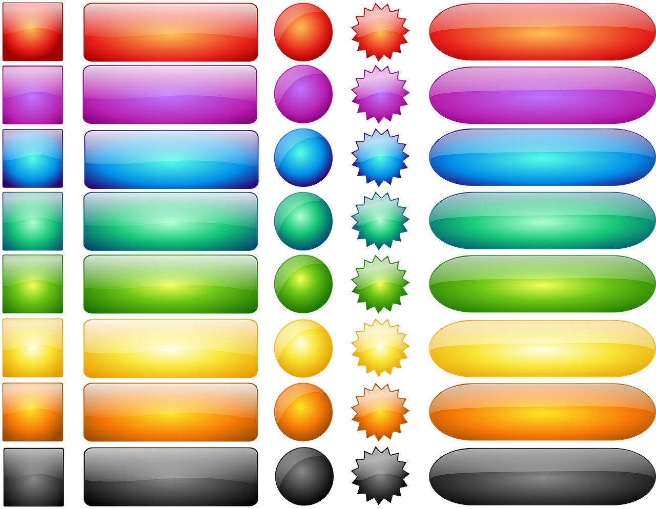 gui buttons graphics free photo