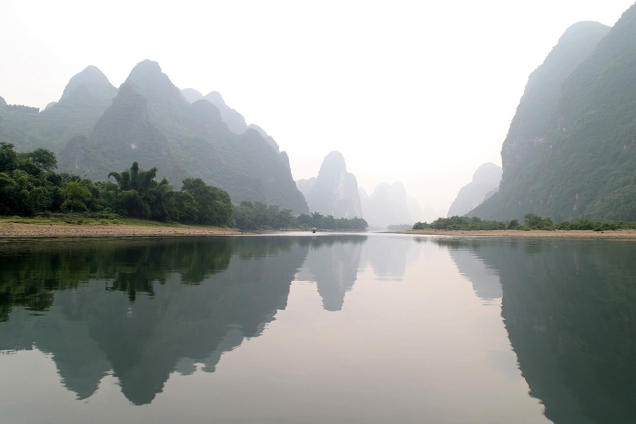 guilin mountains landscape free photo