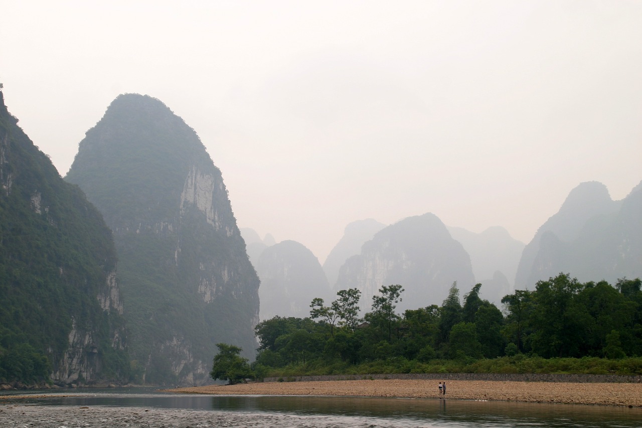 guilin mountains landscape free photo