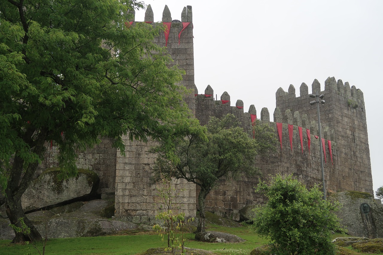 guimares  castle  wall free photo