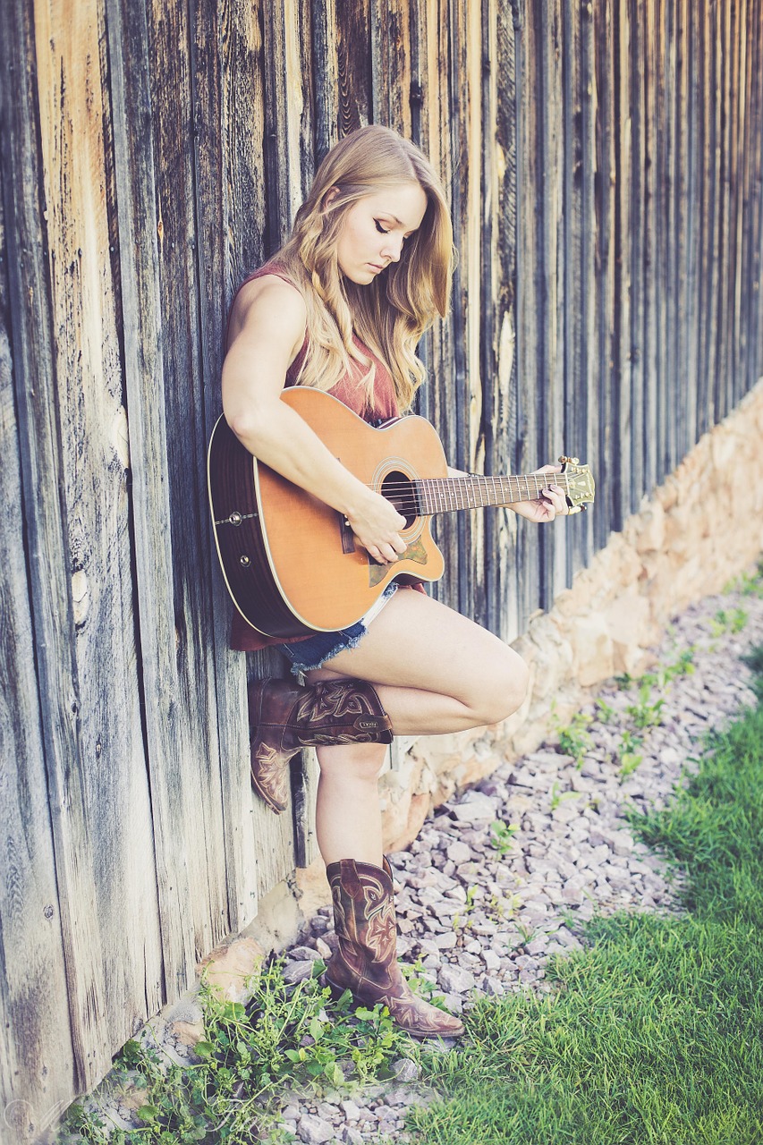 guitar country music free photo