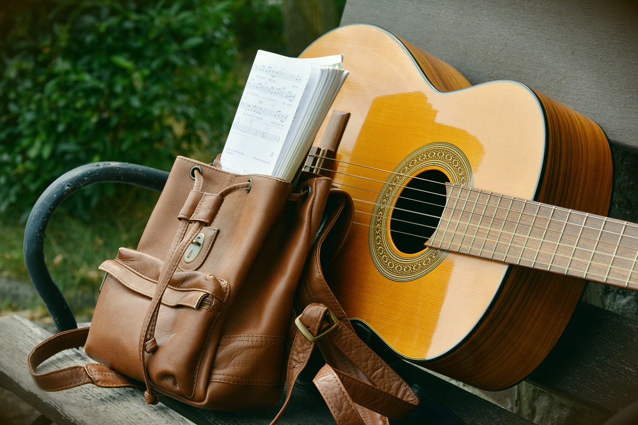 guitar backpack leisure free photo