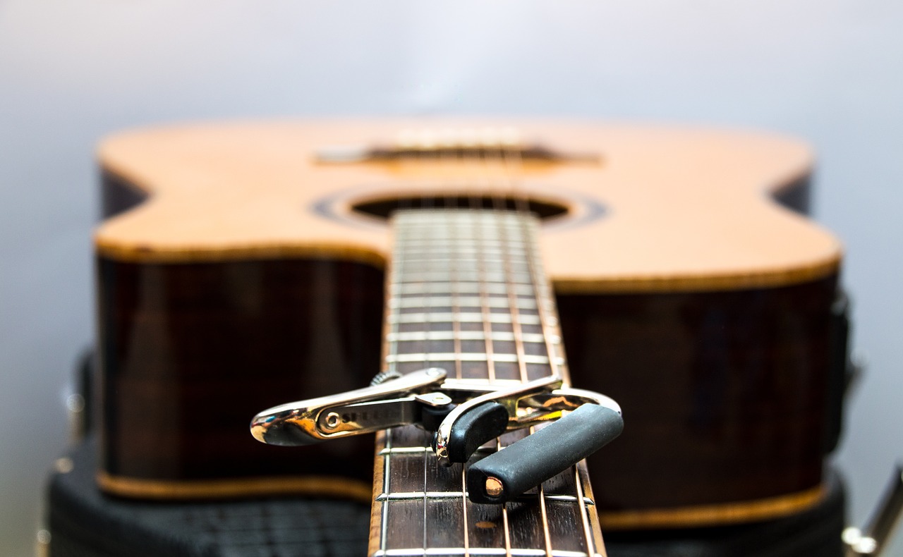 guitar capodaster music free photo