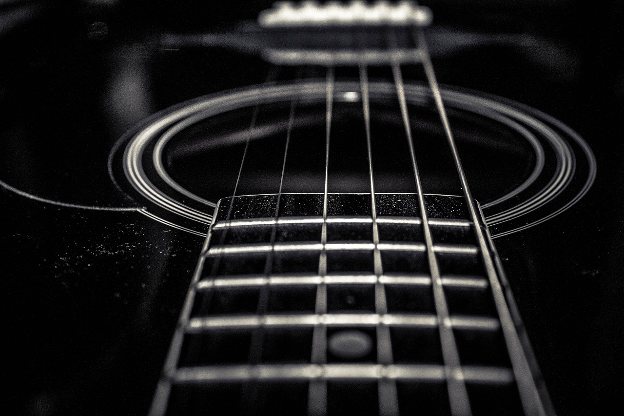 guitar classic black free photo
