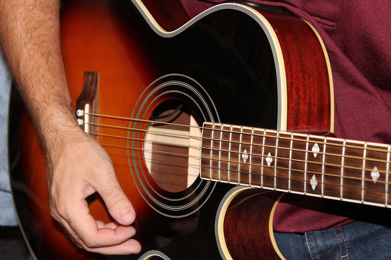 guitar music acoustic free photo