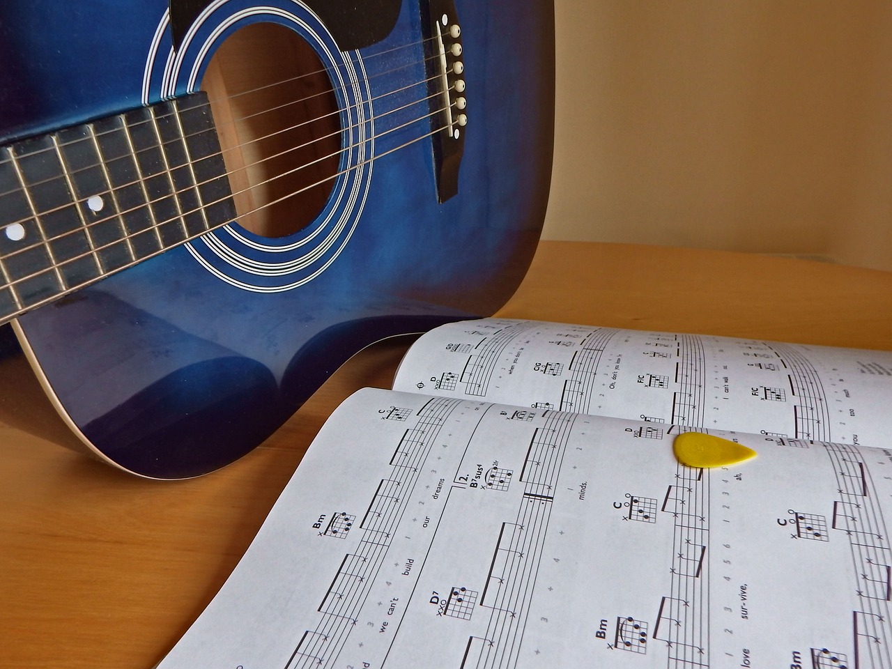 guitar music plectrum free photo