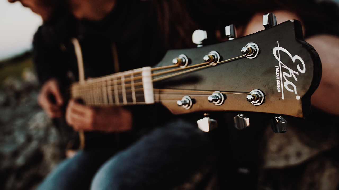 guitar sunset player free photo