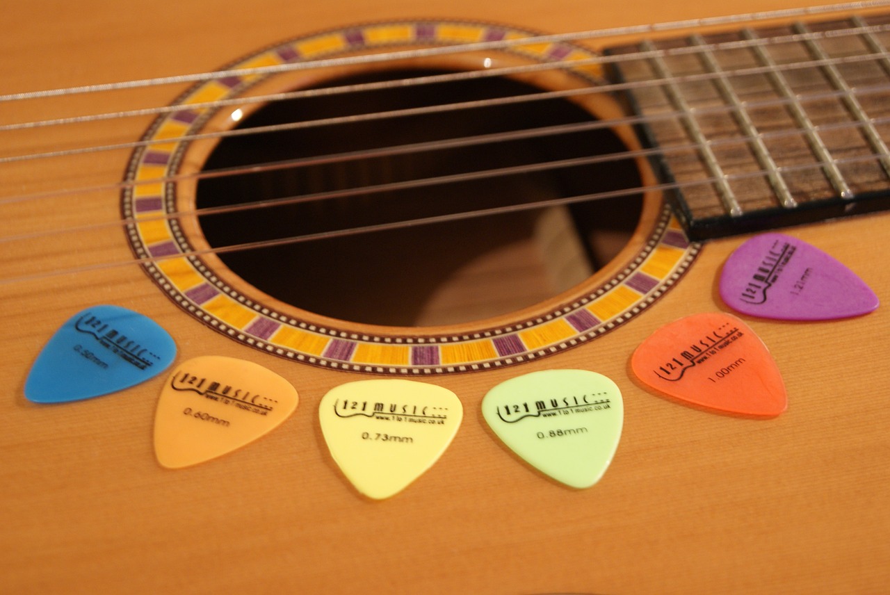 guitar plectrums string instrument free photo