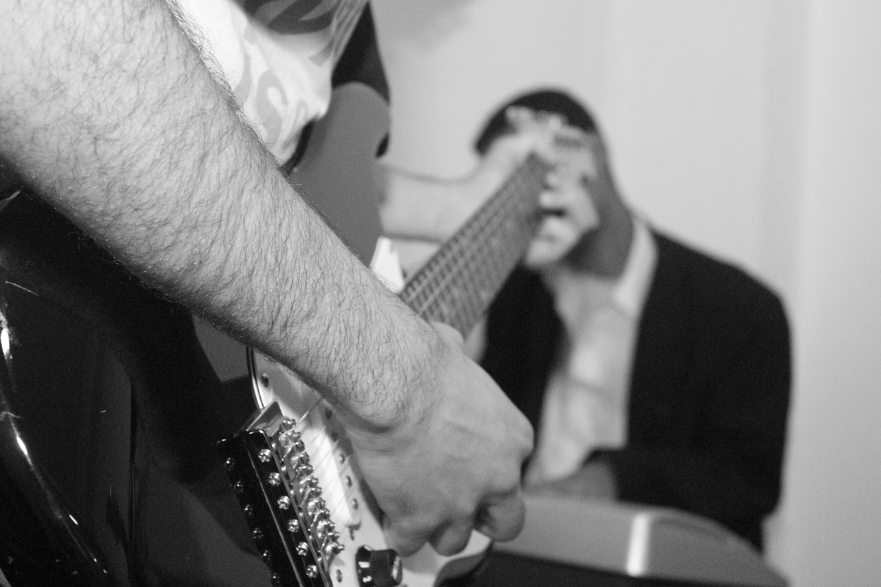 guitar music playing free photo