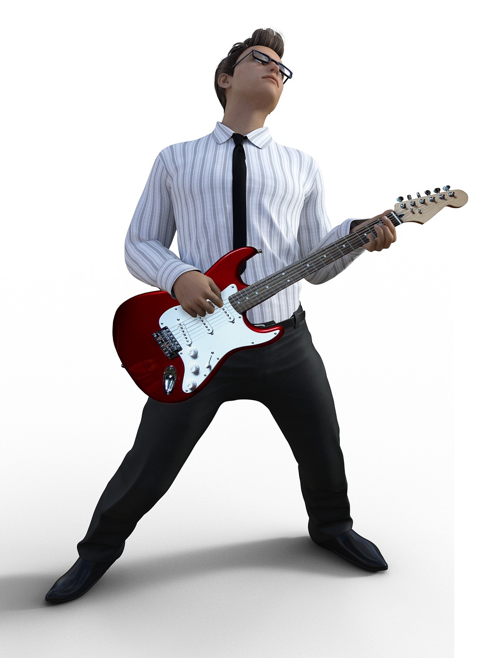 guitarist  isolated  rocker free photo