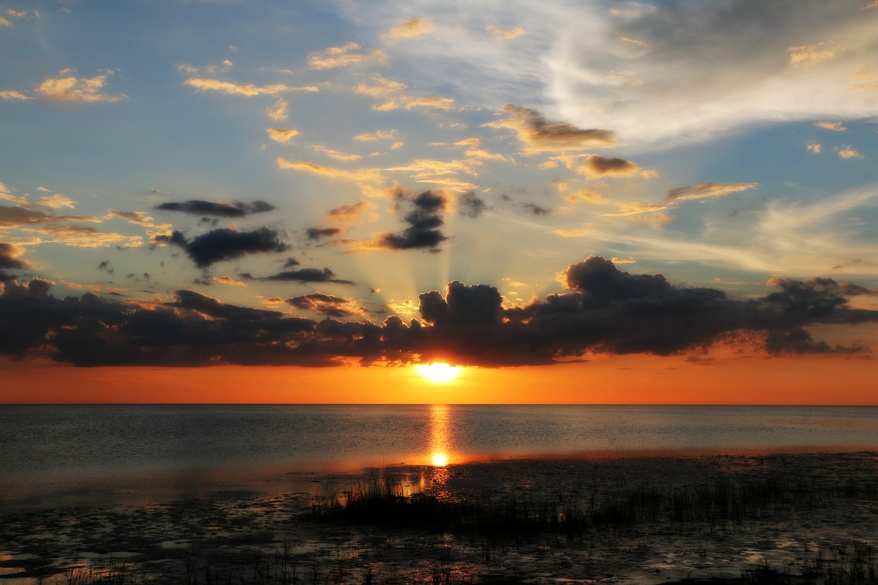 gulfofmexico sunset beach free photo