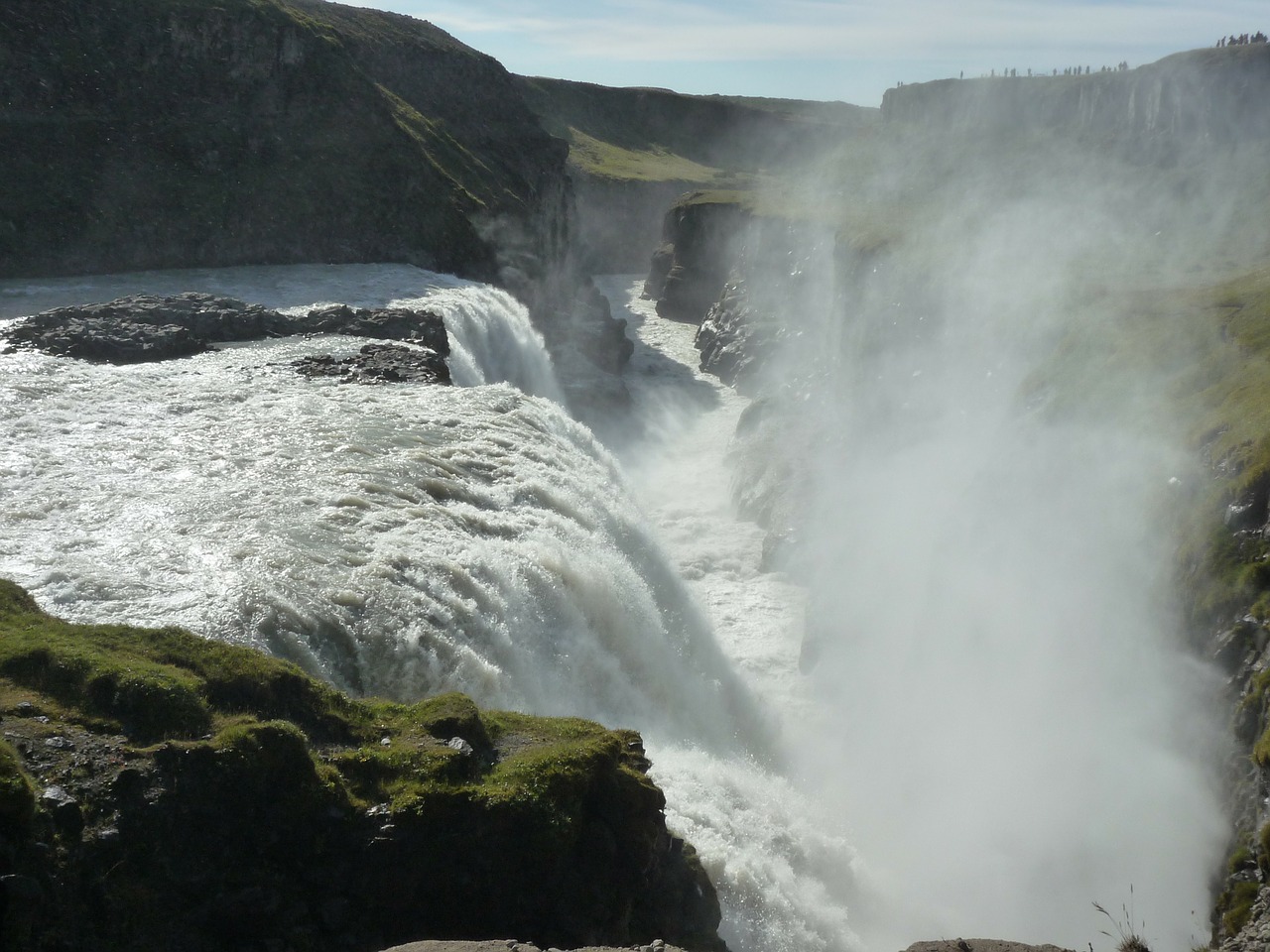 gullfoss waterfall river free photo