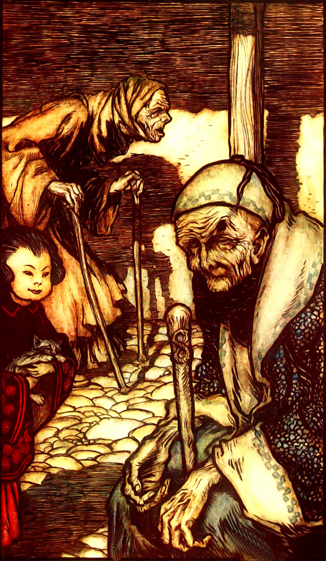 gullivers travels arthur rackham vintage free photo