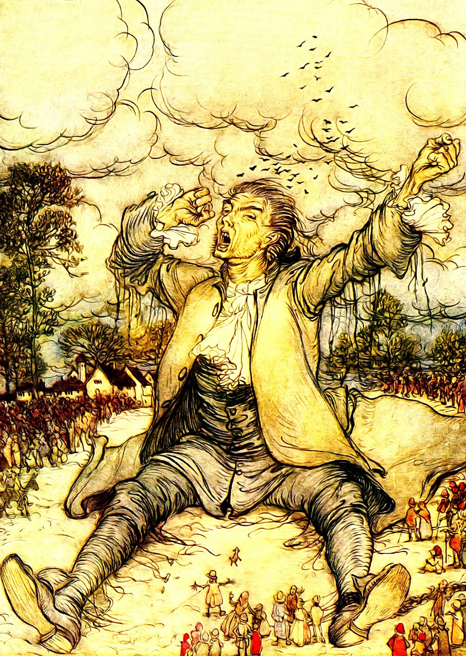 gullivers travels arthur rackham vintage free photo