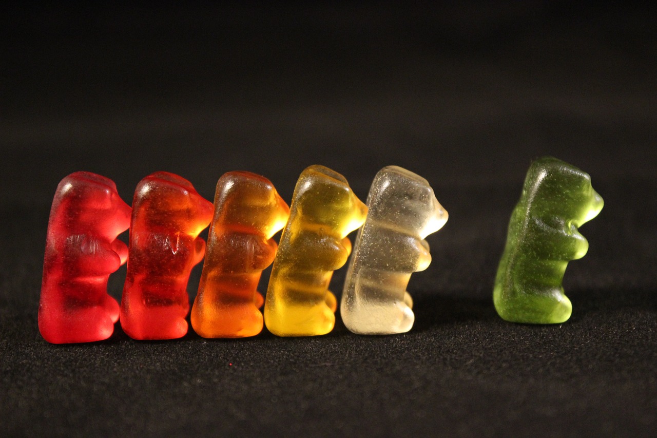 gummi bears sweetness colorful free photo