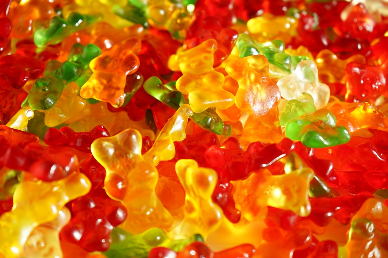 gummibärchen gummi bears fruit gums free photo