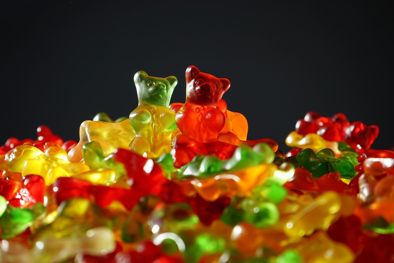 gummibärchen gummi bears fruit gums free photo