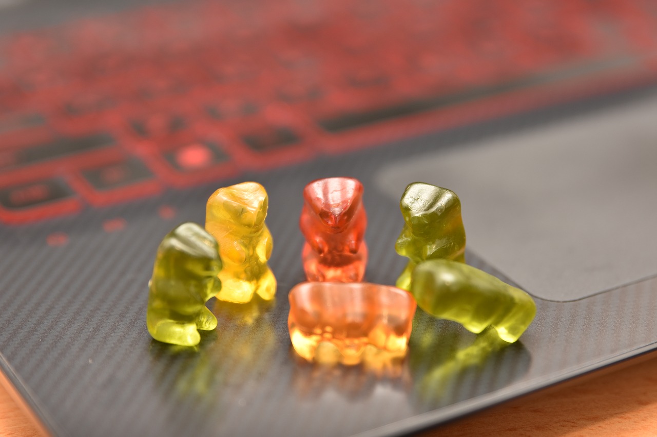 gummybear lappy candy free photo