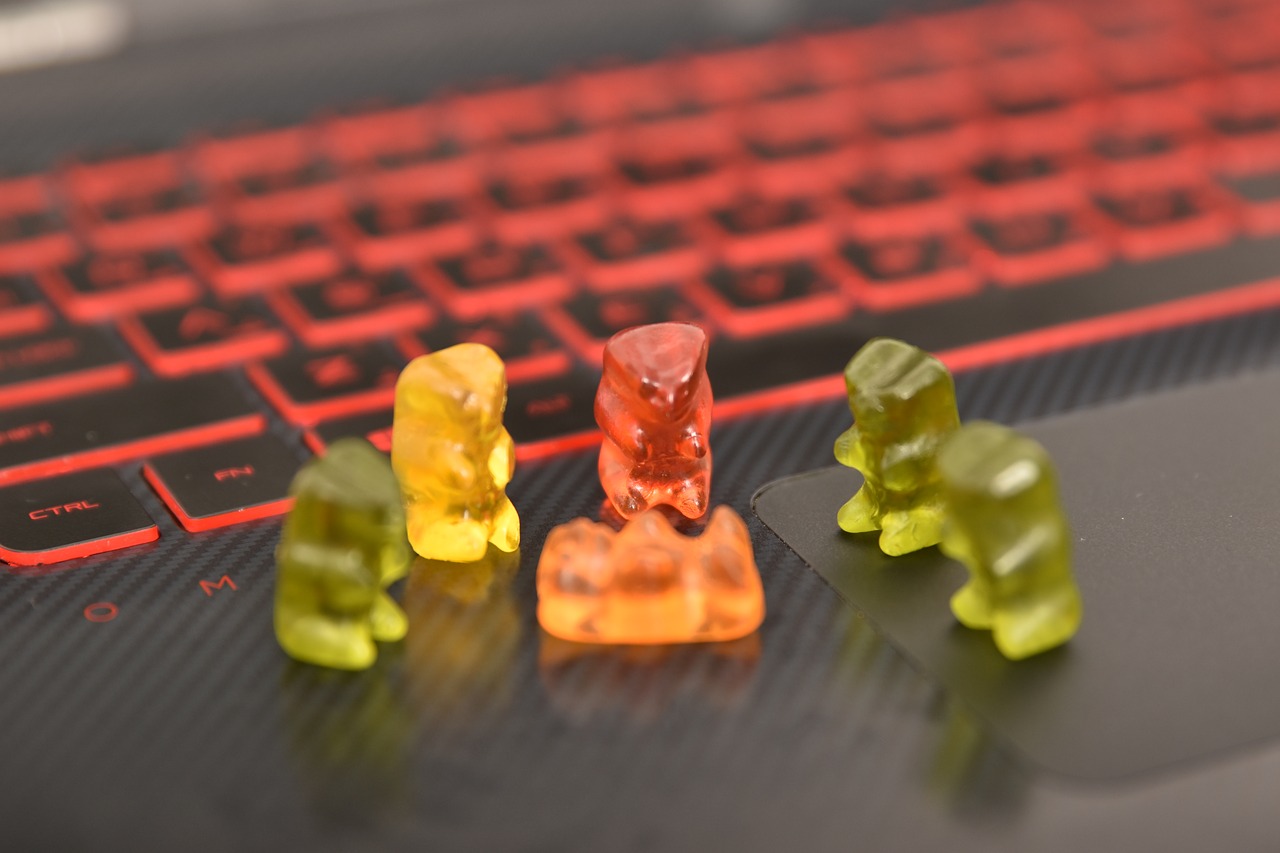 gummybear lappy candy free photo