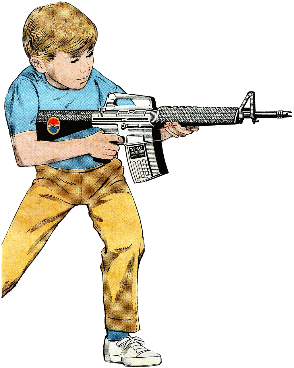 gun rifle boy free photo