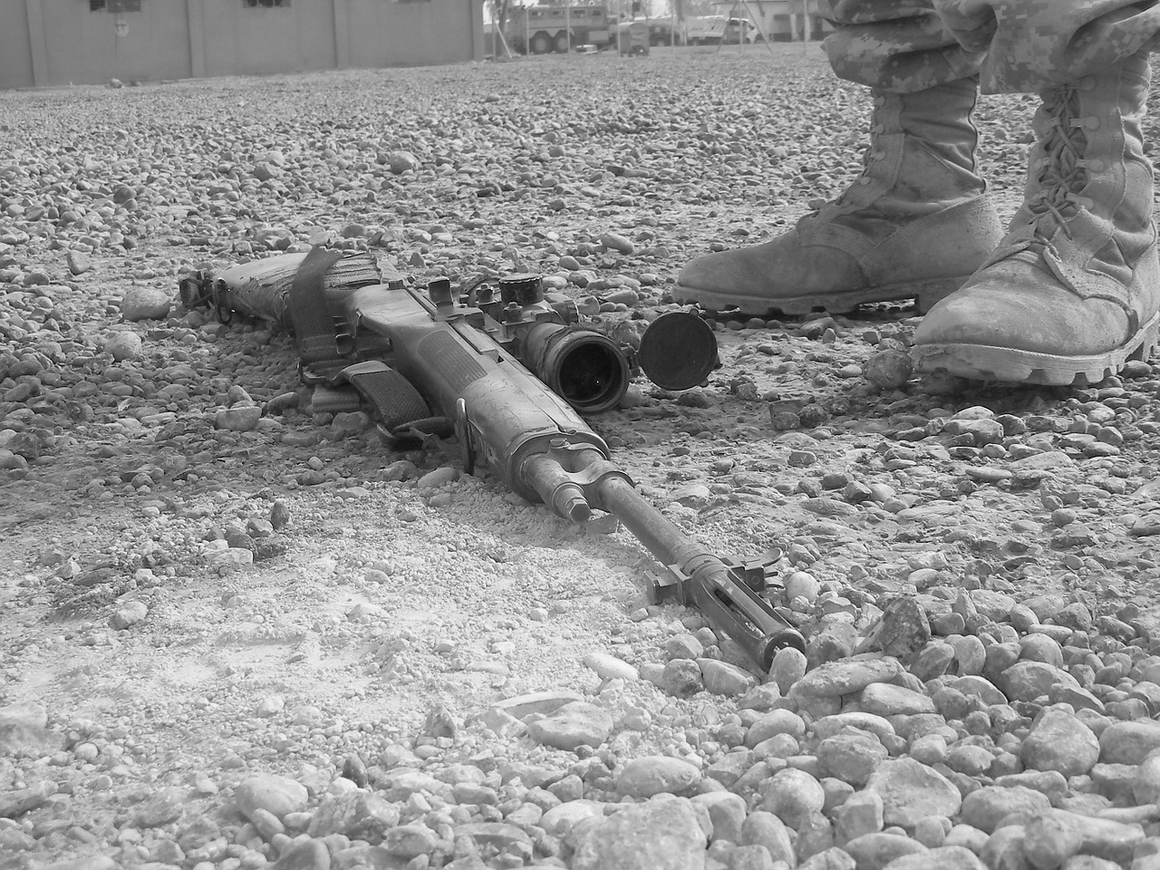 gun rifle military free photo