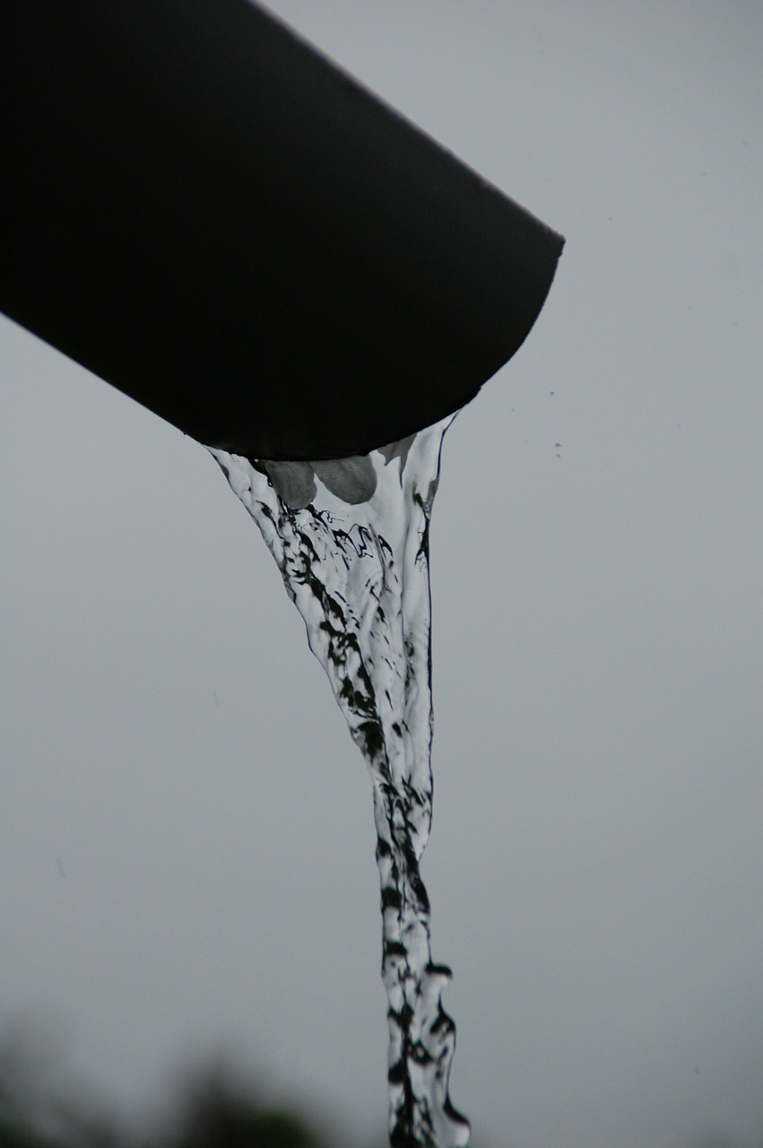 gutter pipe rain water free photo