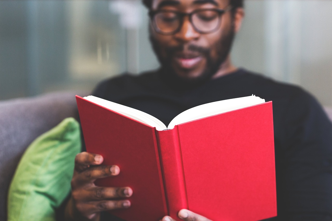 guy man reading free photo