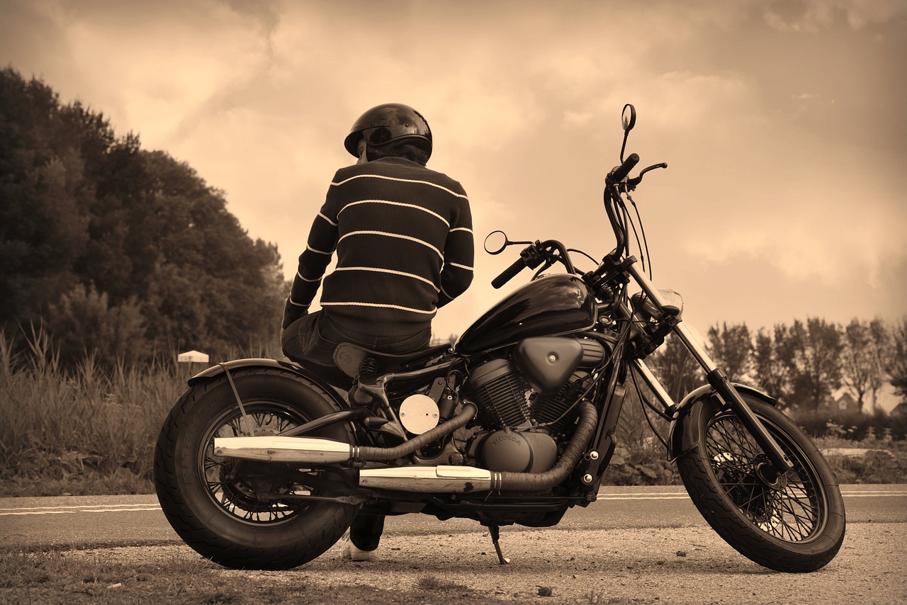 guy  motorbike  biker free photo