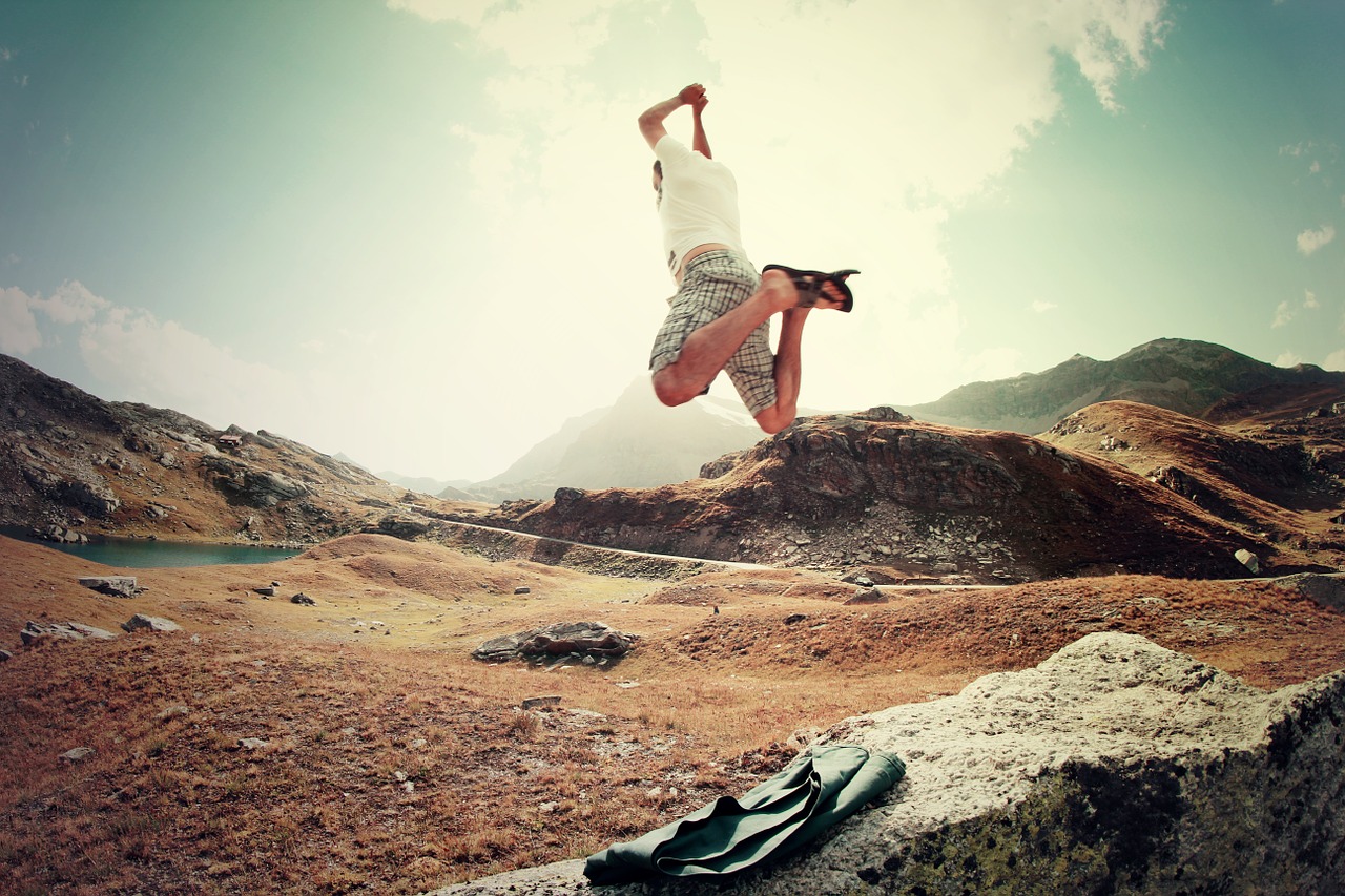 guy man jumping free photo