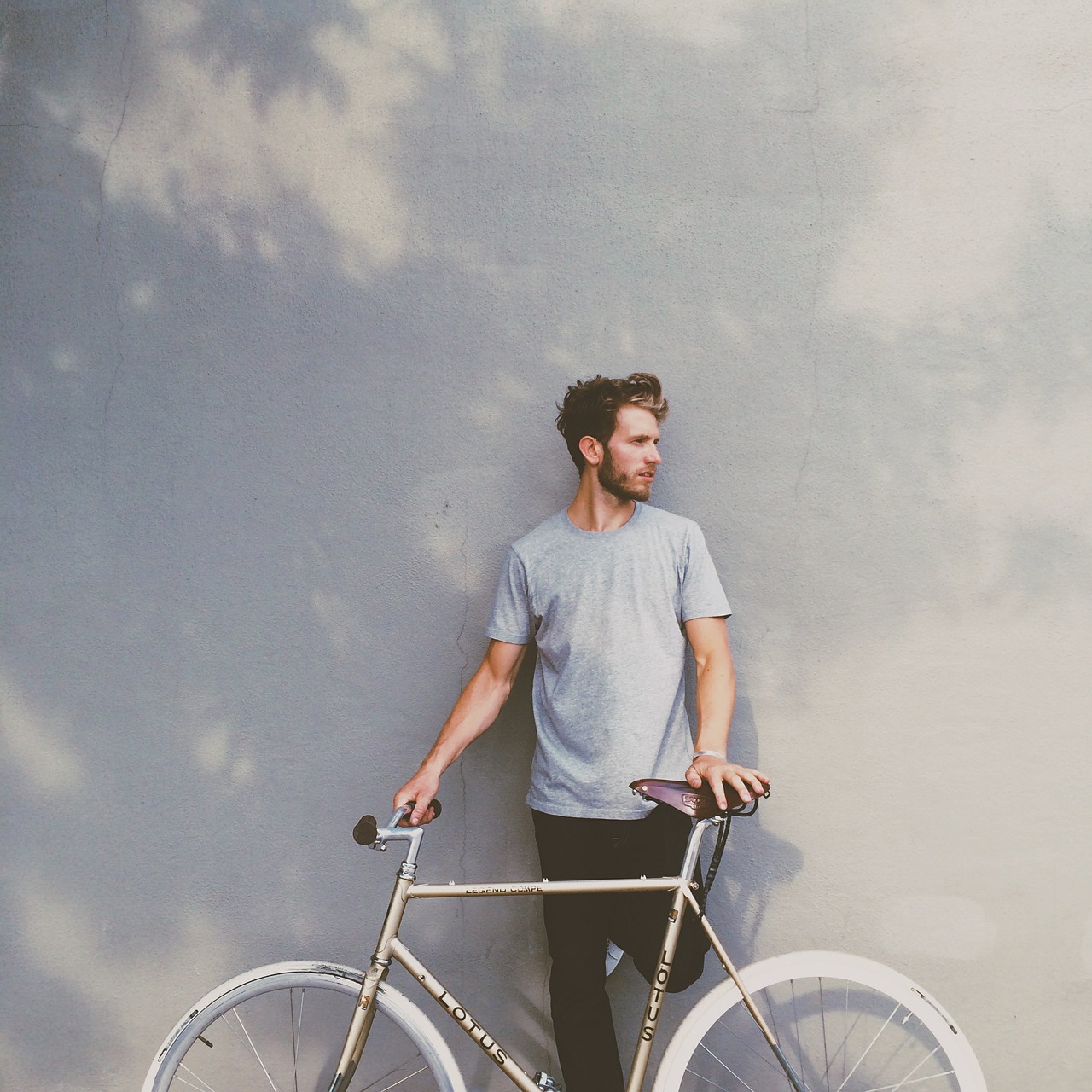 guy bike bicycle free photo