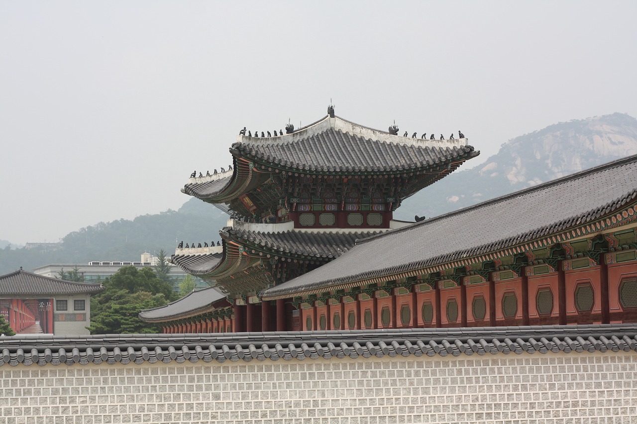 gyeongbok palace hanok traditional free photo