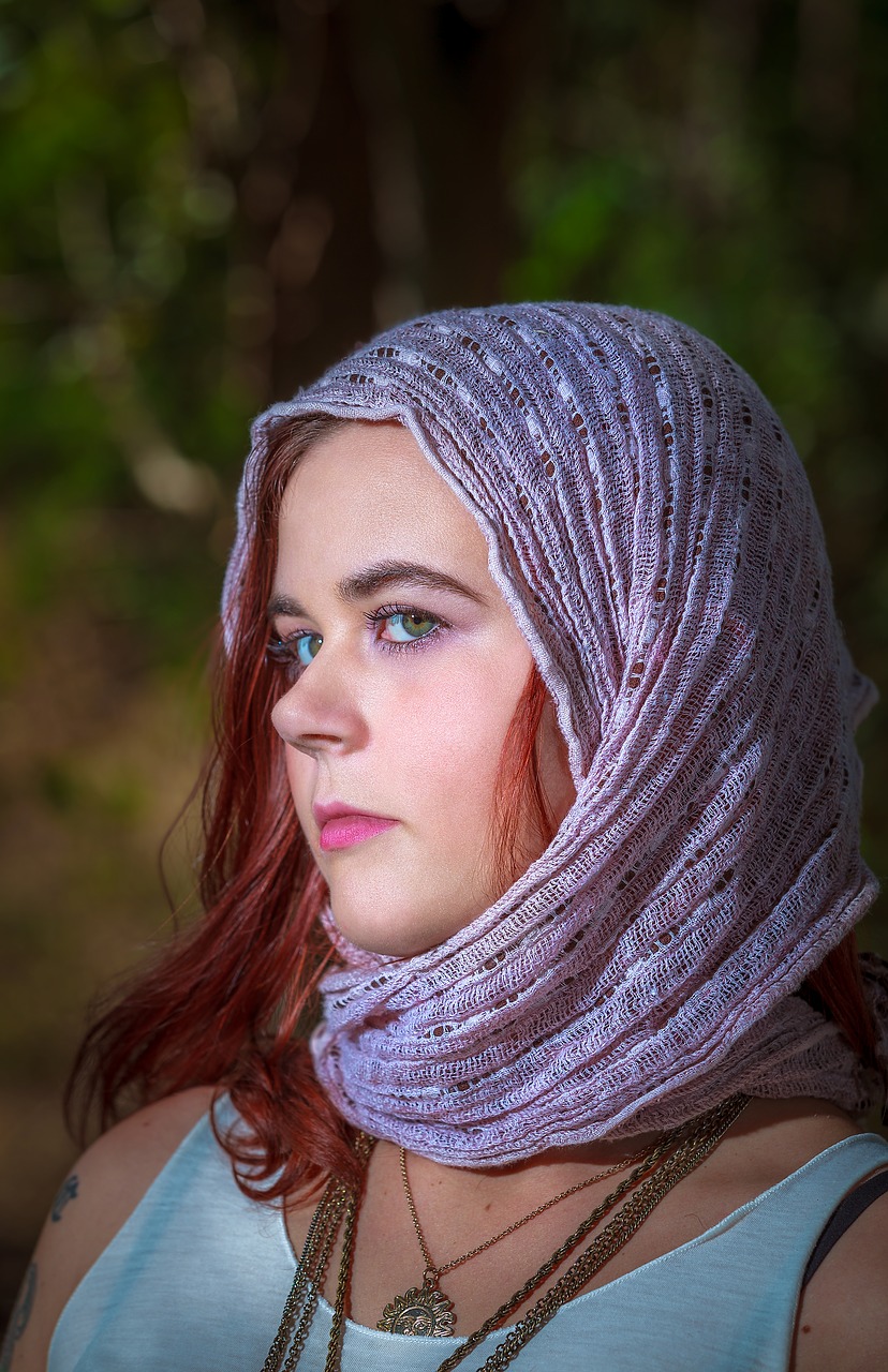 gypsy girl model scarf model local townsville girl free photo
