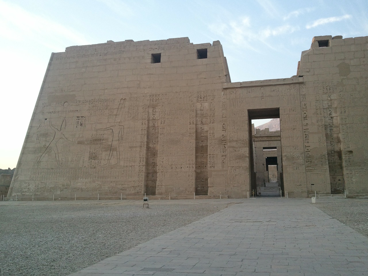 habu temple pharaonic ruins free photo
