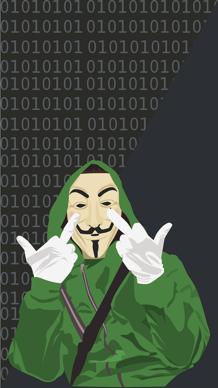 hacker  anonymous  green free photo