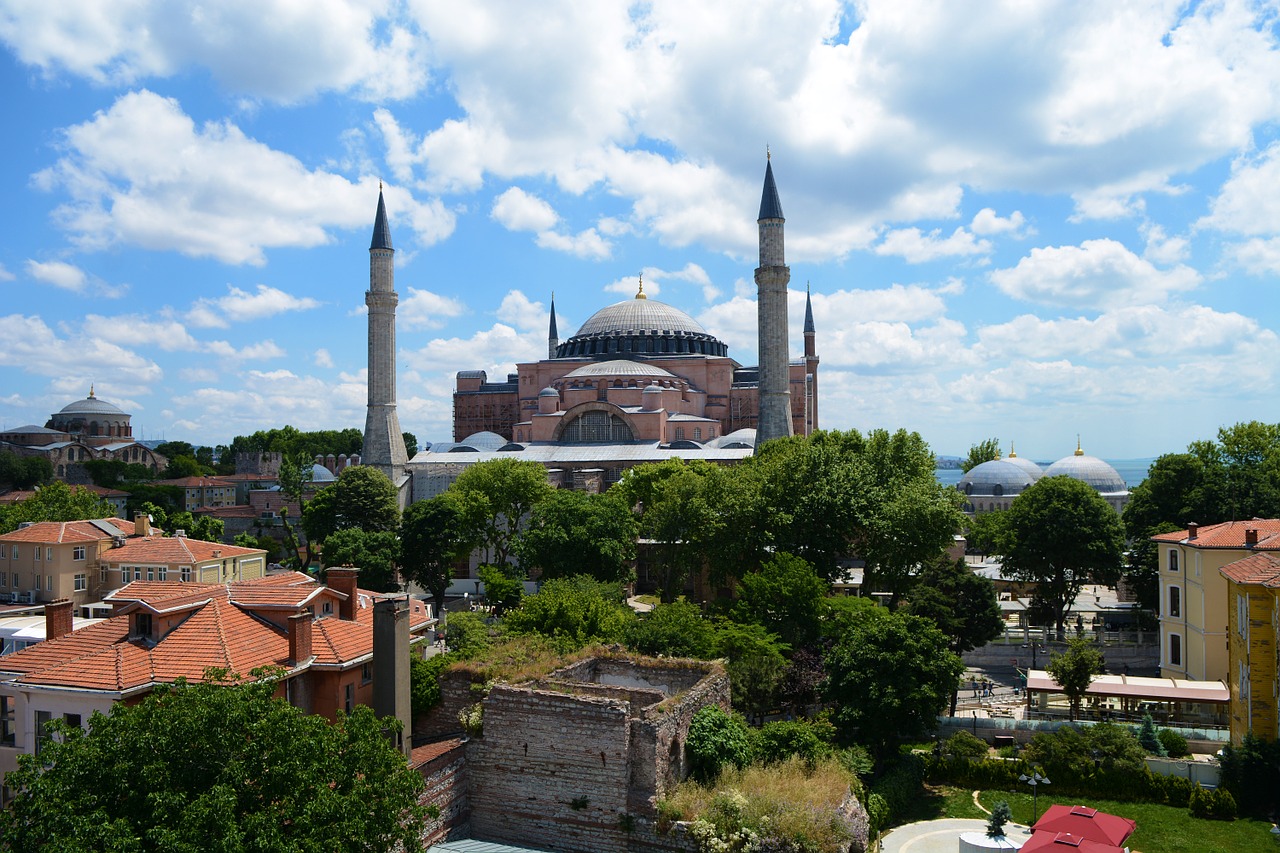 hagia sofia sultanahmet and from the hotel free photo