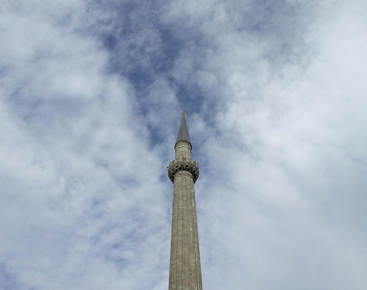 hagia sophia cami minaret free photo