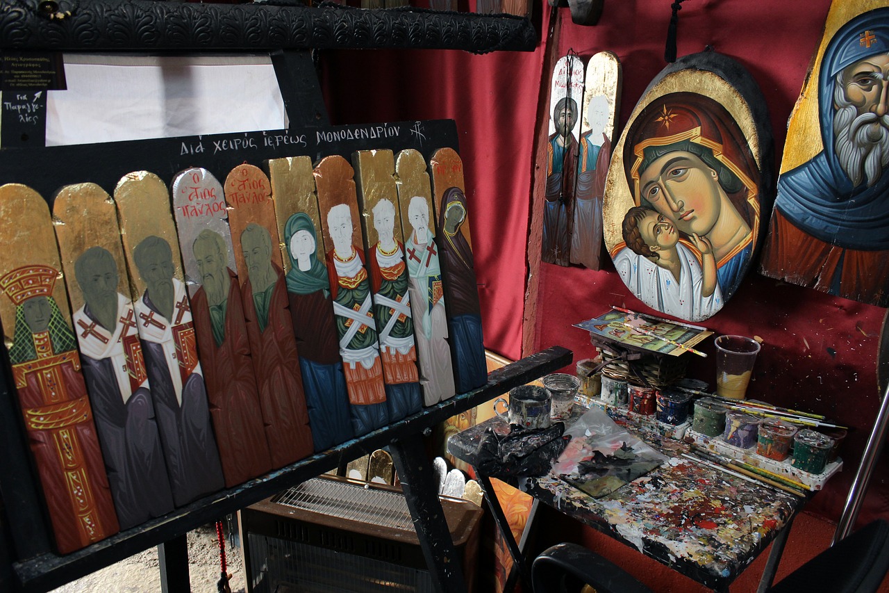 hagiography workshop orthodox icons painter free photo