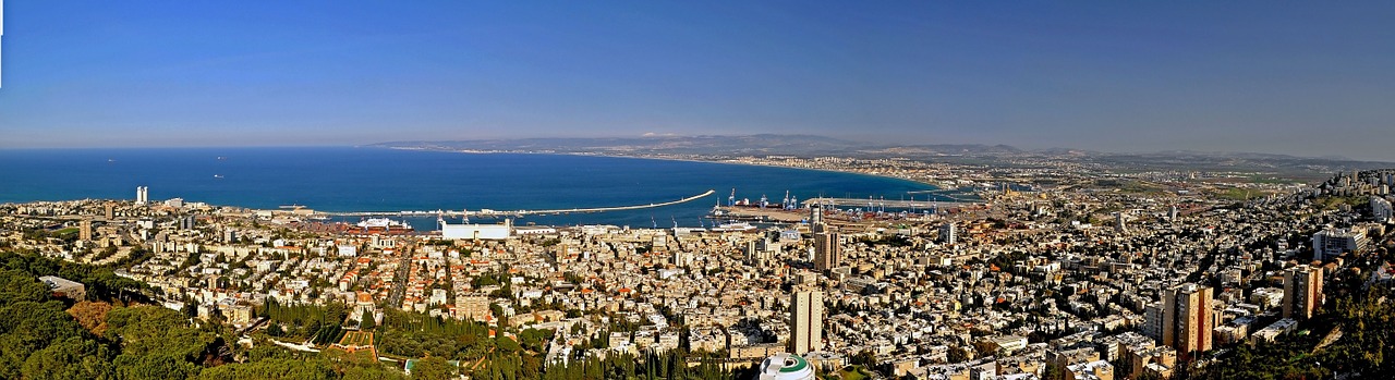 haifa bay architecture free photo