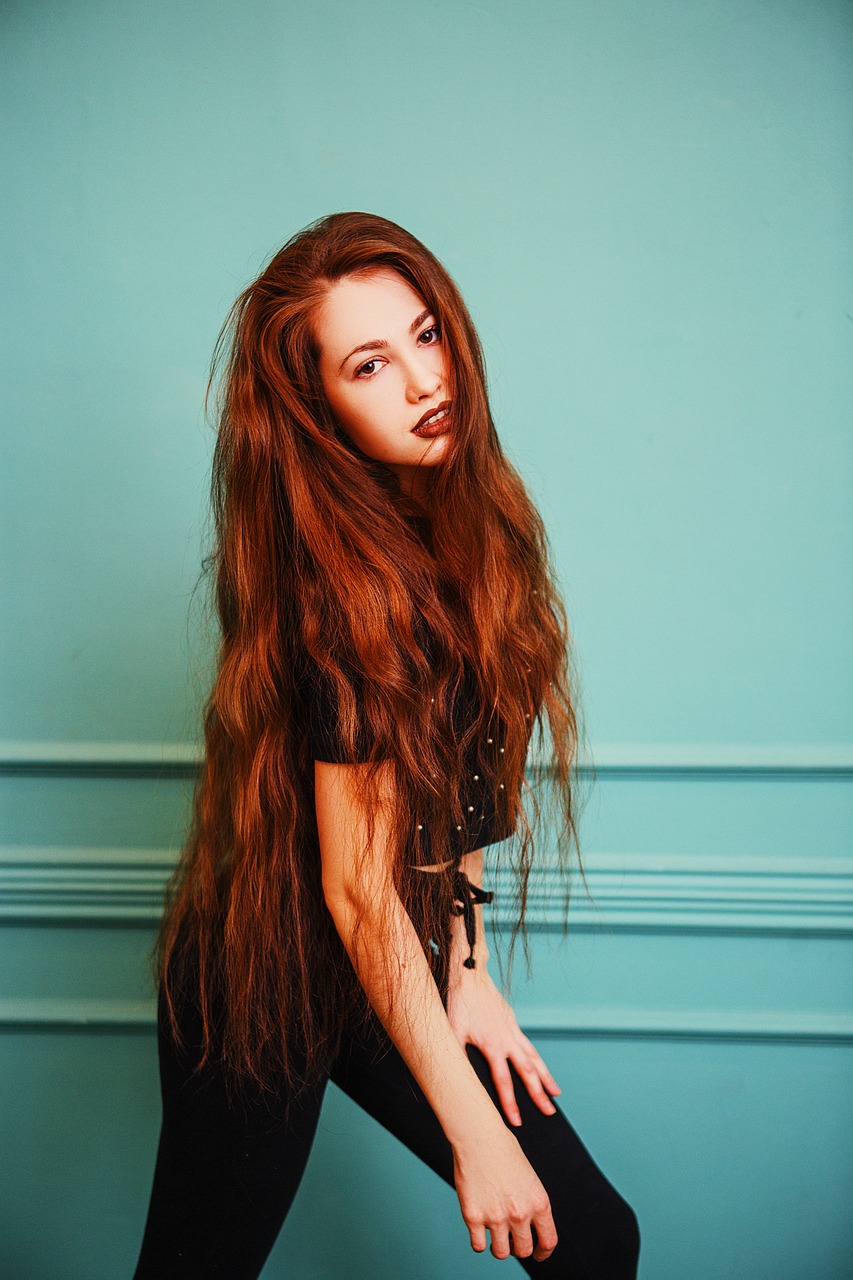 hair  red  woman free photo