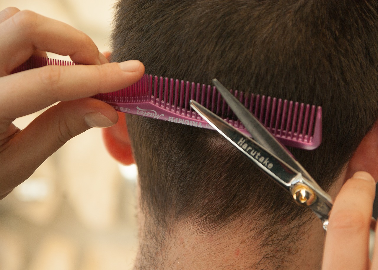hairdresser hair cut comb free photo