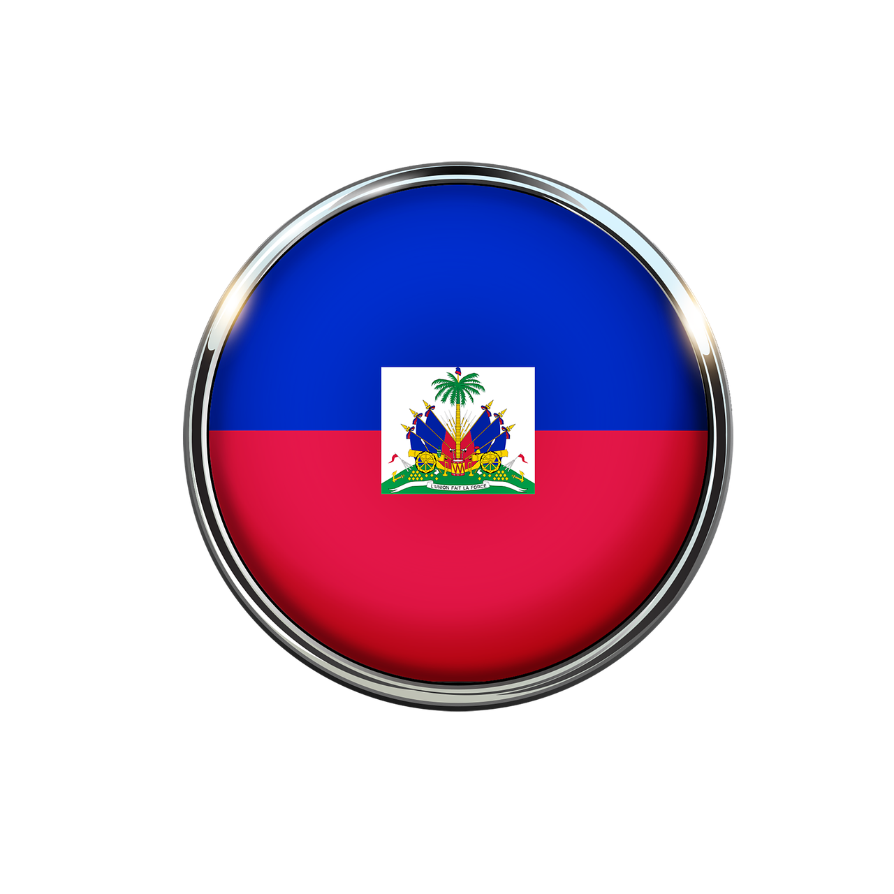 haiti flag circle free photo