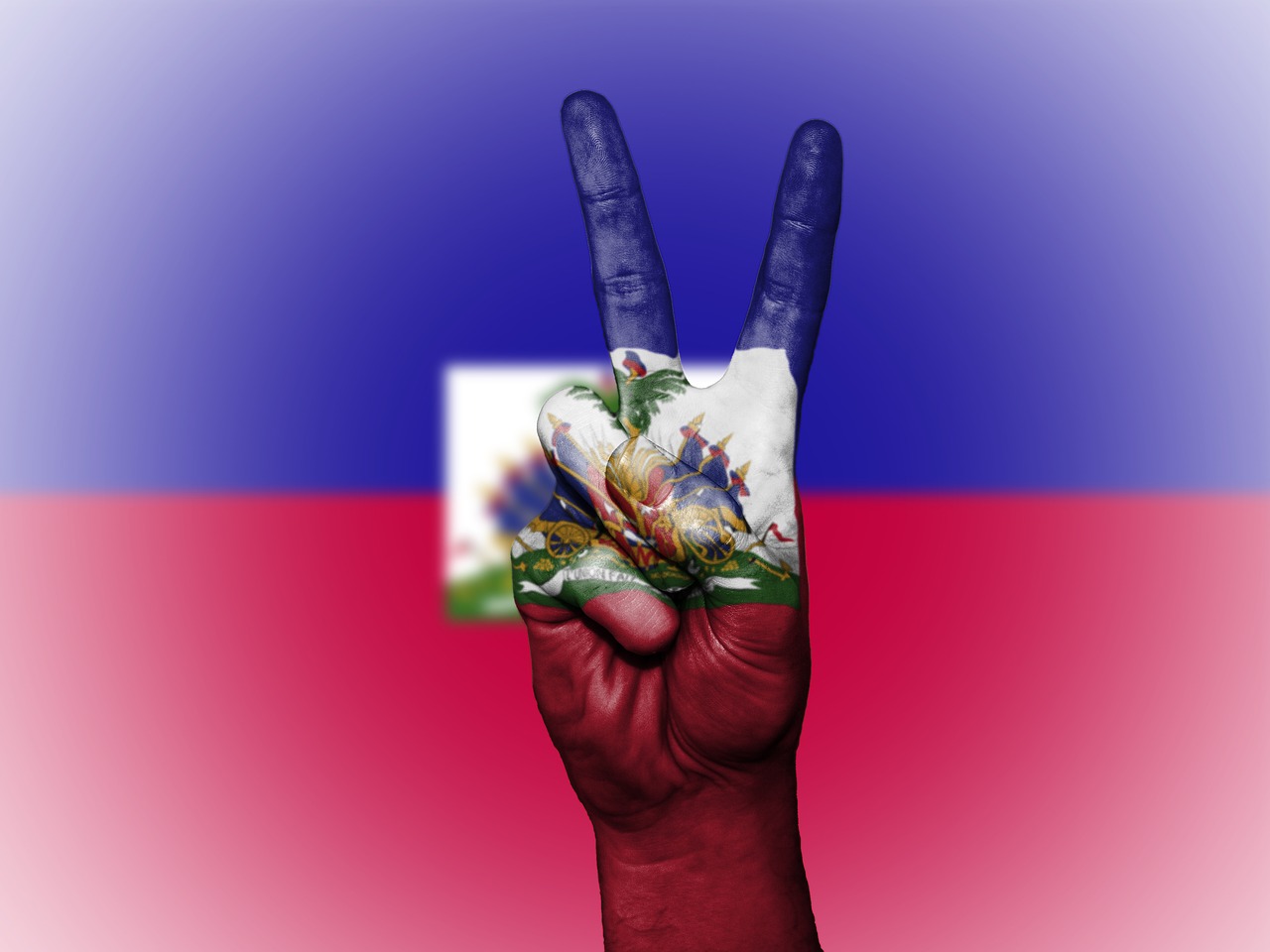 haiti peace hand free photo