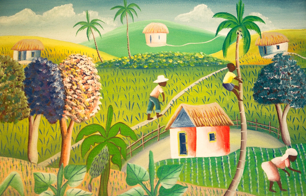 haiti painting agriculture free photo